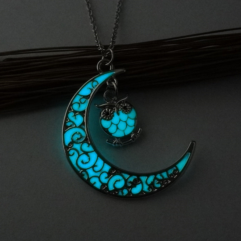 Collier Lumineux simple - Pendentif Phosphorescent (6 couleurs)