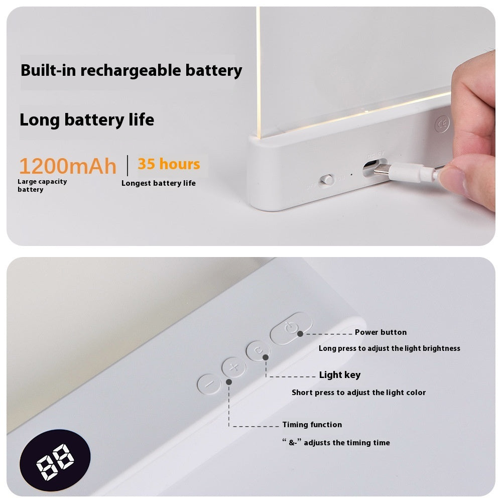 Lampe de Lecture LED Rechargeable - Liseuse Portable pour Tablette et Livre