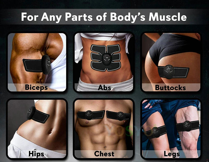Électrostimulateur Musculaire EMS Sans Fil - Abdos Fessiers Bras Fitness
