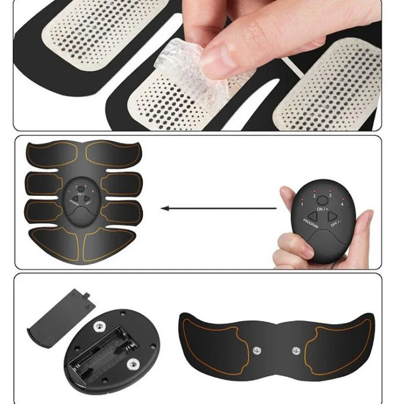 Électrostimulateur Musculaire EMS Sans Fil - Abdos Fessiers Bras Fitness