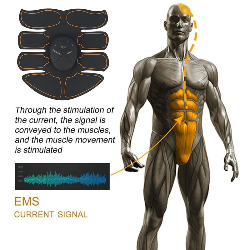 Électrostimulateur Musculaire EMS Sans Fil - Abdos Fessiers Bras Fitness