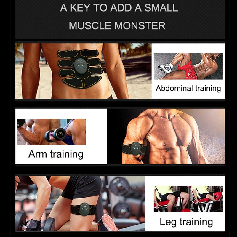 Électrostimulateur Musculaire EMS Sans Fil - Abdos Fessiers Bras Fitness