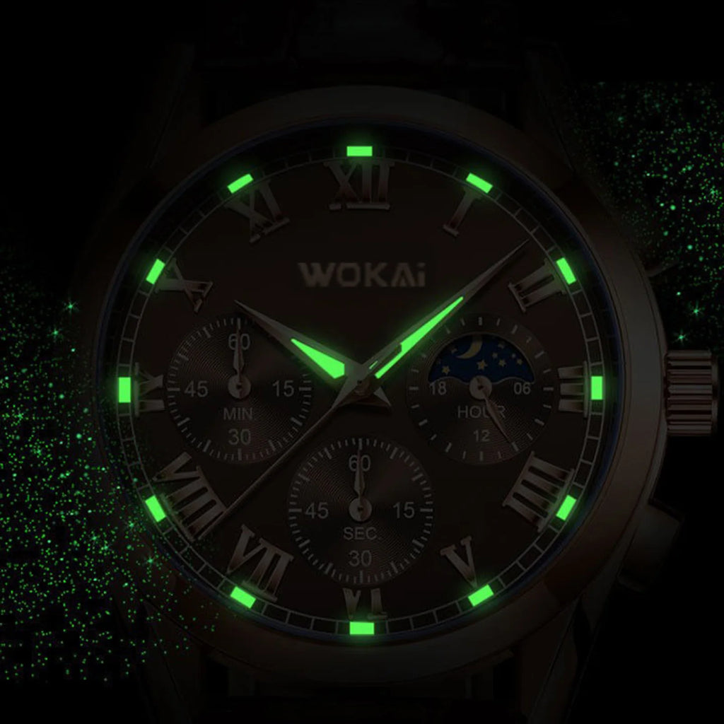 Montre Homme Luxe Cuir - Business Quartz Calendrier Élégante Cadeau