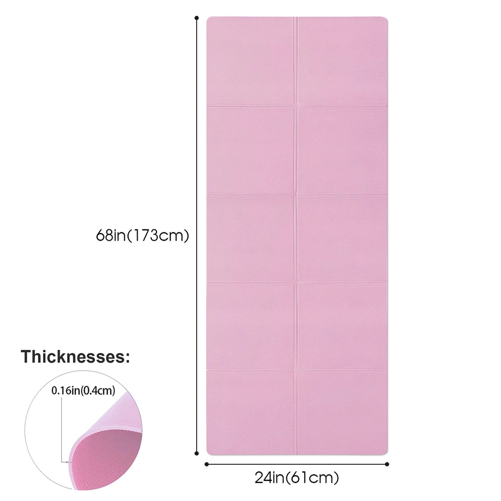 Tapis de Yoga EVA 4mm Antidérapant - Tapis Sport Fitness Pilates Gymnastique Exercice Maison