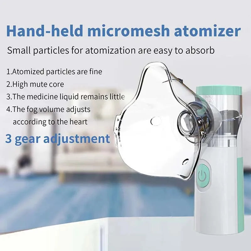Nébuliseur Médical Portable Silencieux - Inhalateur Asthme Enfants Adultes