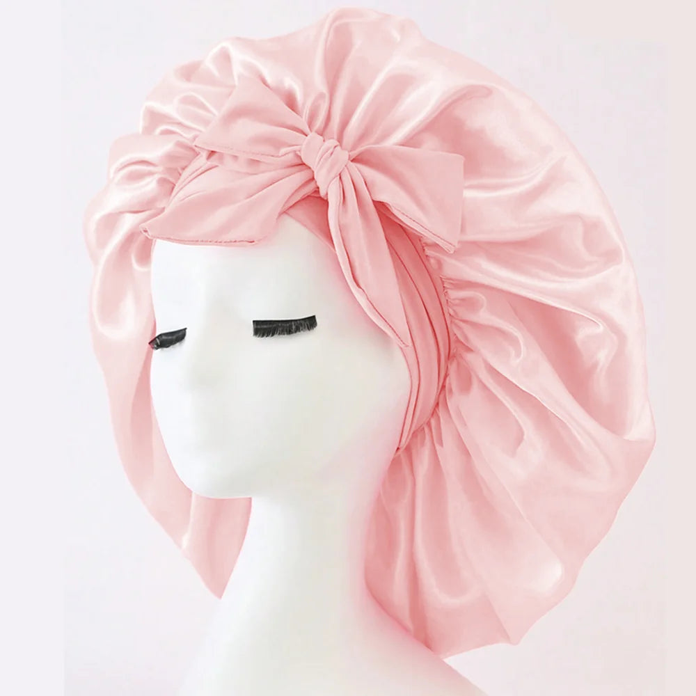 Bonnet Satin Nuit Cheveux - Protection Sommeil Ajustable Femme Homme