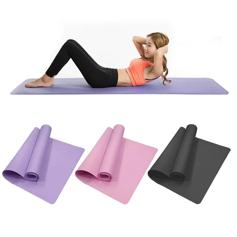 Tapis de Yoga EVA 4mm Antidérapant - Tapis Sport Fitness Pilates Gymnastique Exercice Maison