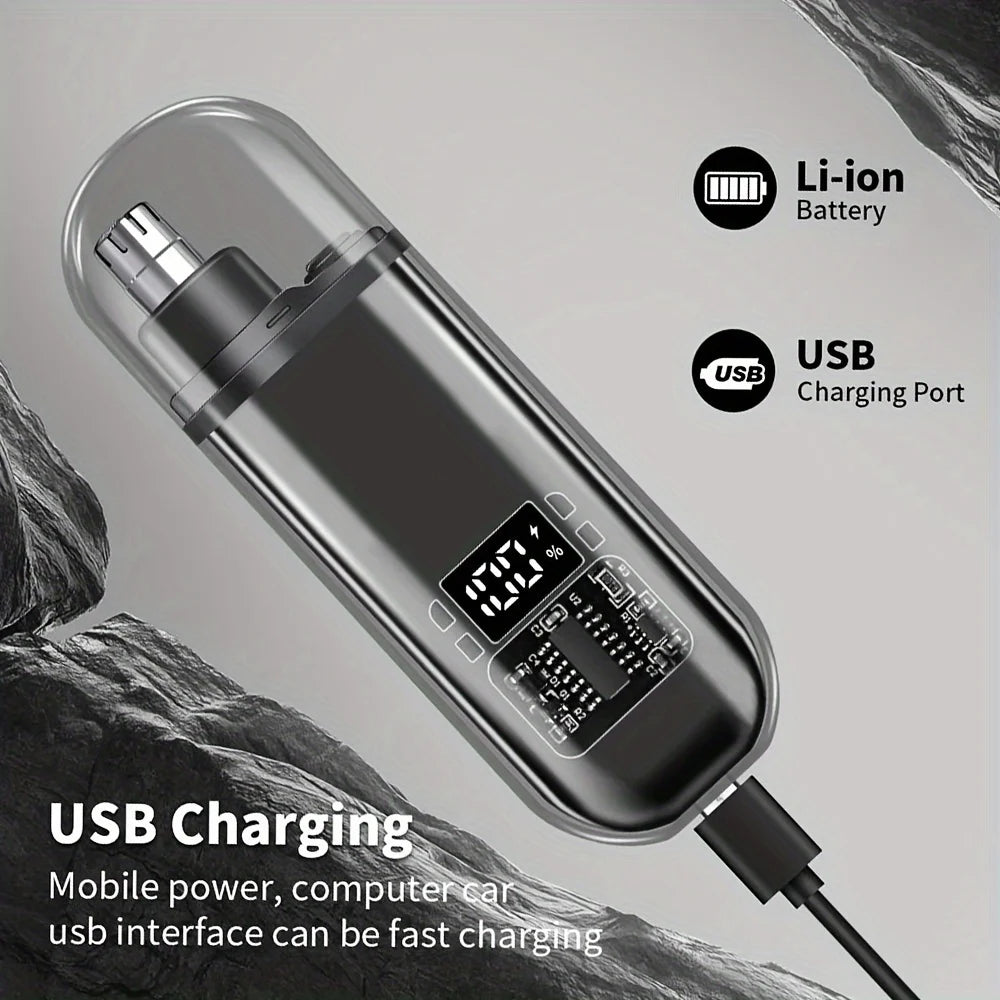 Tondeuse Nez Oreilles Électrique USB - Rechargeable Portable Homme Compact