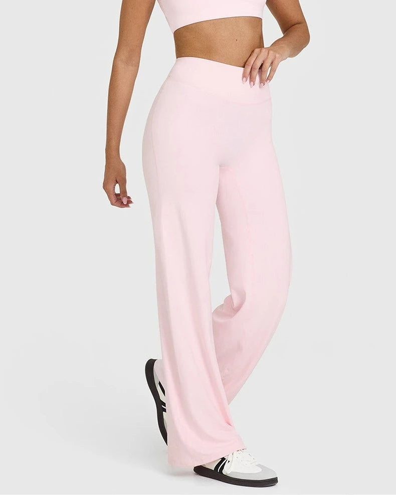 Pantalon Yoga Femme STOUREG Butter Fabric - Legging Sport Taille Moyenne Ultra Doux Jambe Droite
