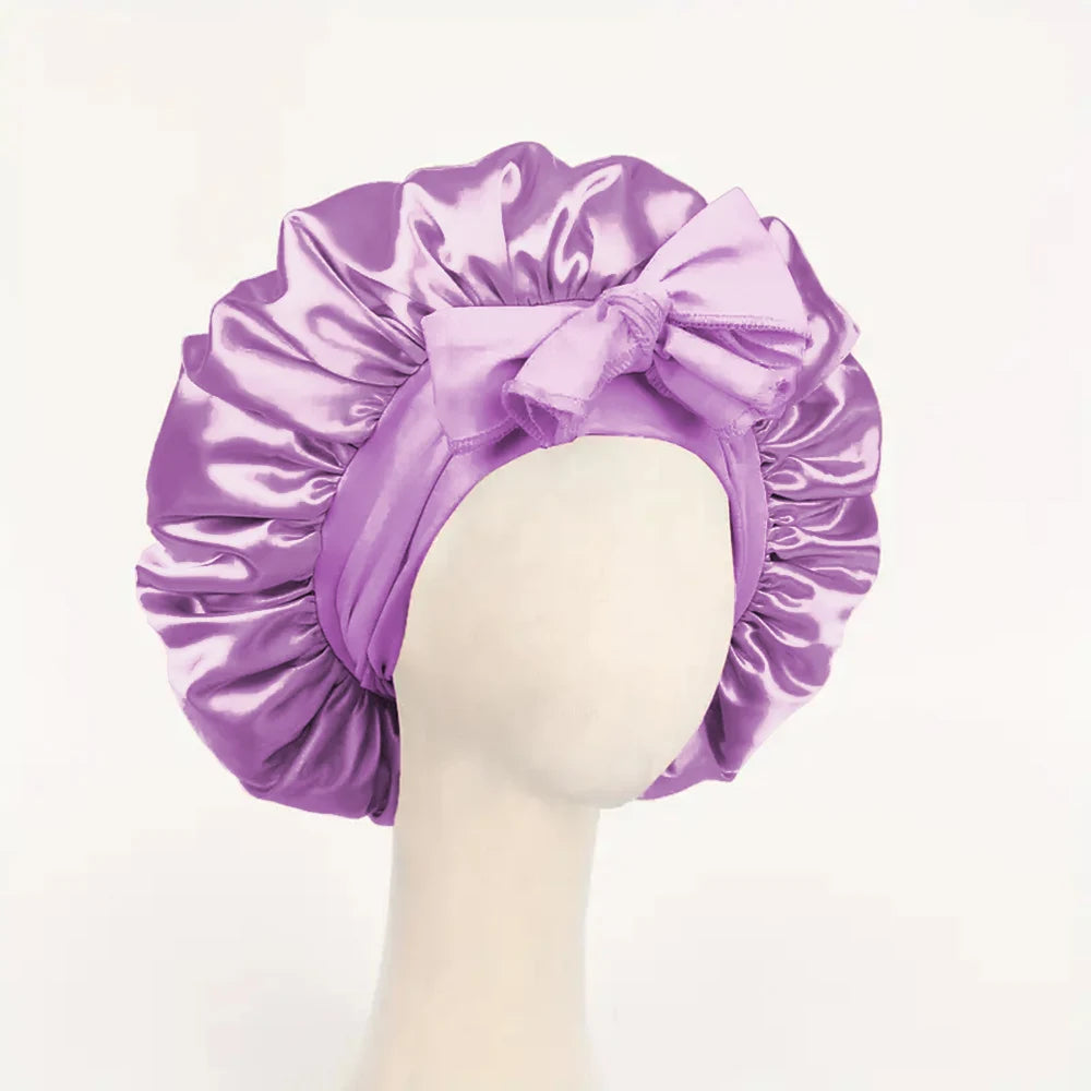 Bonnet Satin Nuit Cheveux - Protection Sommeil Ajustable Femme Homme