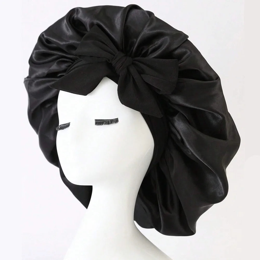 Bonnet Satin Nuit Cheveux - Protection Sommeil Ajustable Femme Homme