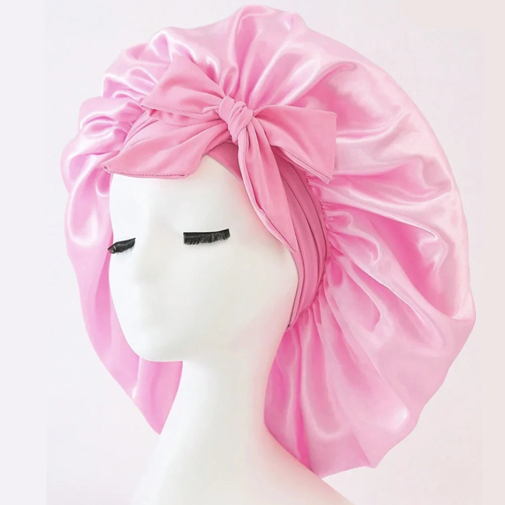Bonnet Satin Nuit Cheveux - Protection Sommeil Ajustable Femme Homme