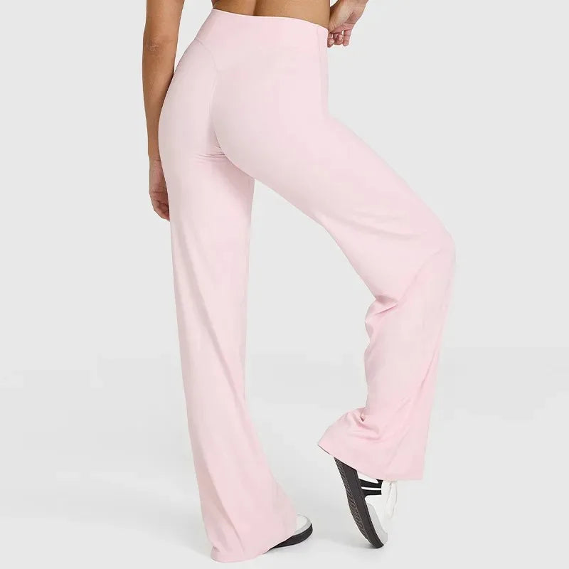 Pantalon Yoga Femme STOUREG Butter Fabric - Legging Sport Taille Moyenne Ultra Doux Jambe Droite