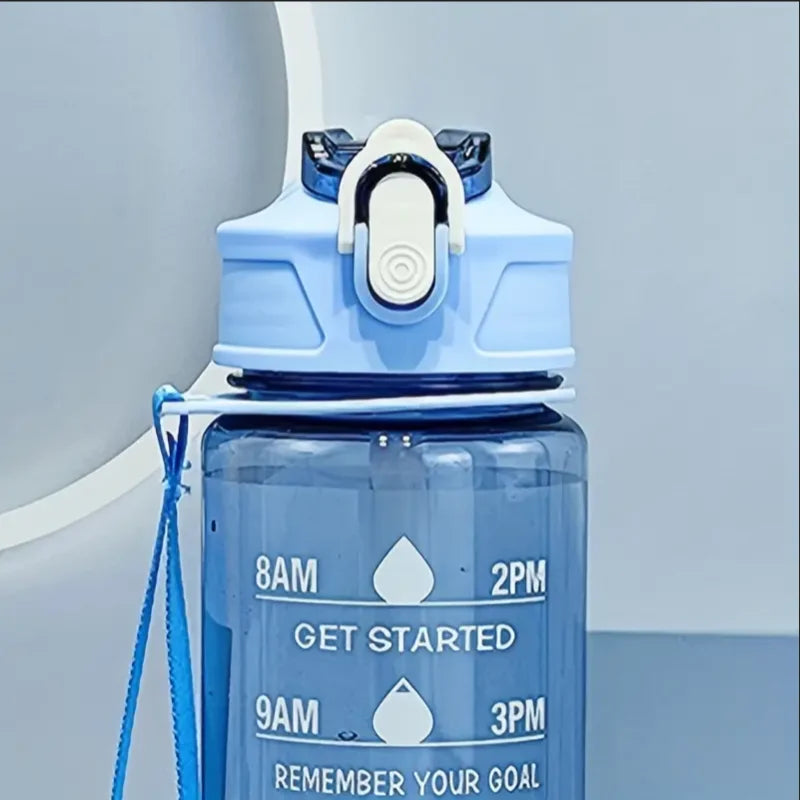 Bouteille Sport 800ml Échelle Temps - Gourde Étanche Fitness Voyage