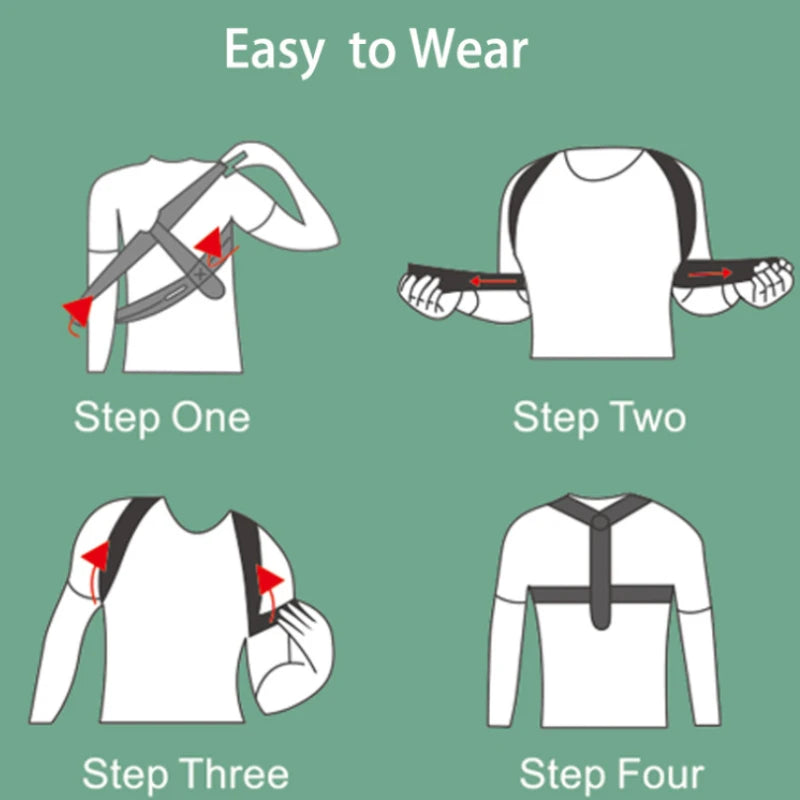 Correcteur de Posture Ajustable - Soutien Dos Épaules Clavicule Bureau Sport