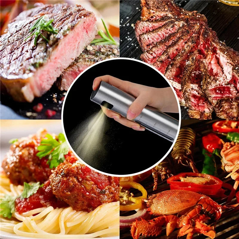 Spray Huile BBQ Inox 304 - Vaporisateur Huile d'Olive Vinaigre Cuisine Pâtisserie