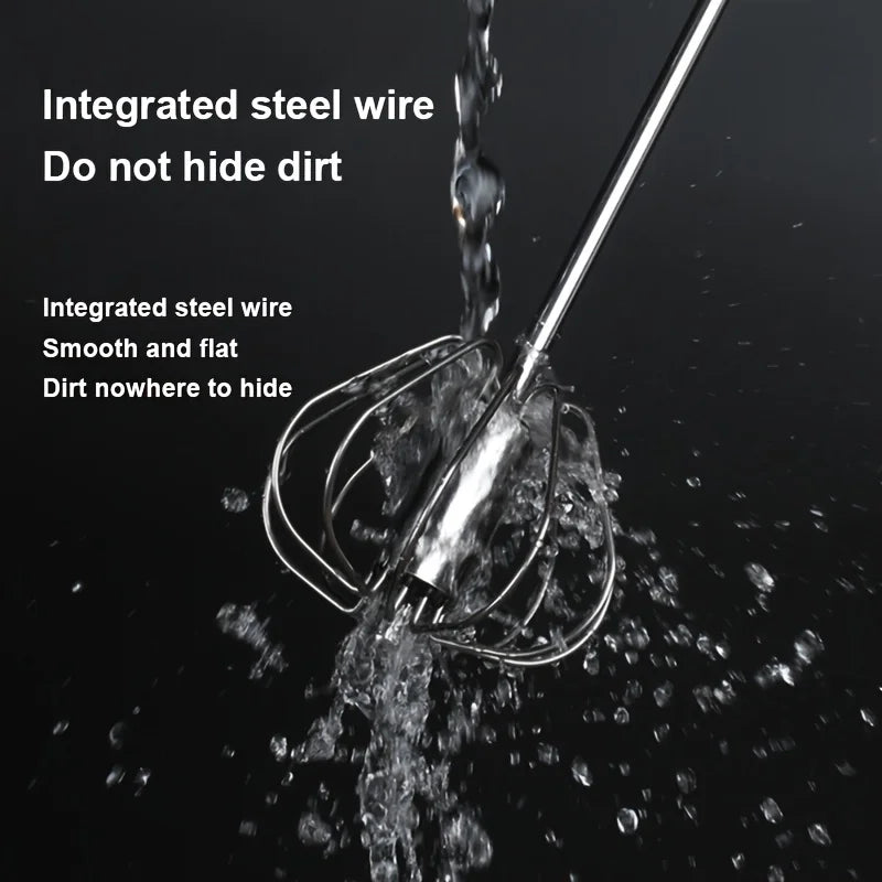 Fouet à Œufs Manuel Acier Inoxydable - Batteur Semi-Automatique Cuisine