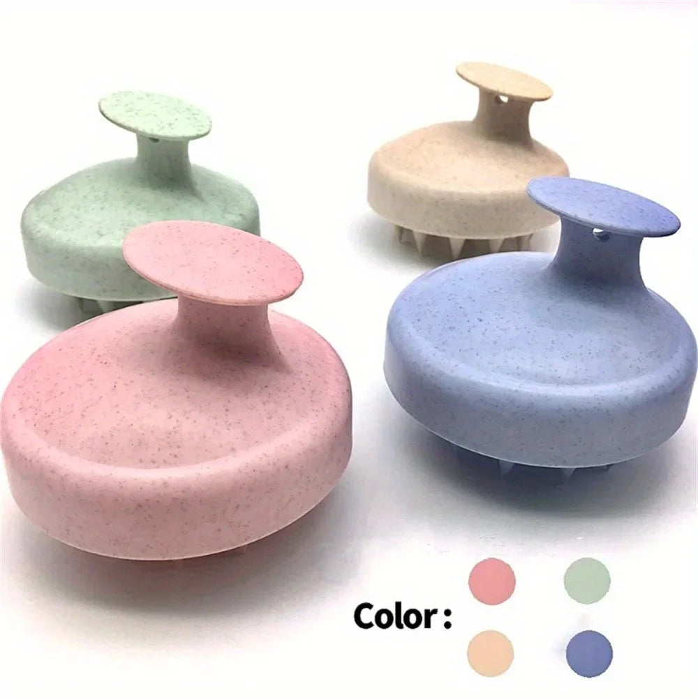 Brosse Shampooing Silicone - Massage Cuir Chevelu Douche Peigne Lavage