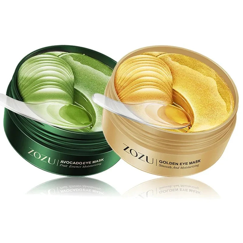 Patchs Yeux Avocat Or 60/120 Pièces - Anti-Cernes Hydratant Anti-Rides
