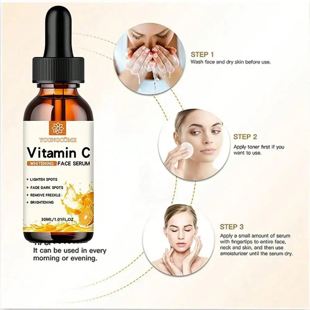 Essence Vitamine C Acide Hyaluronique - Anti-Taches Hydratant Anti-Âge Visage