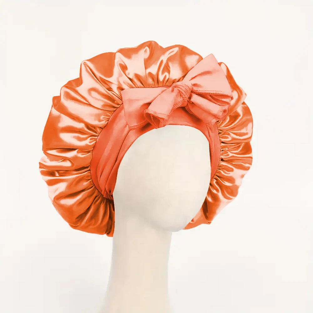 Bonnet Satin Nuit Cheveux - Protection Sommeil Ajustable Femme Homme