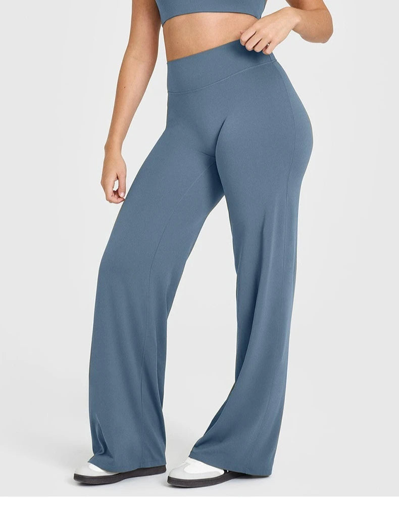 Pantalon Yoga Femme STOUREG Butter Fabric - Legging Sport Taille Moyenne Ultra Doux Jambe Droite