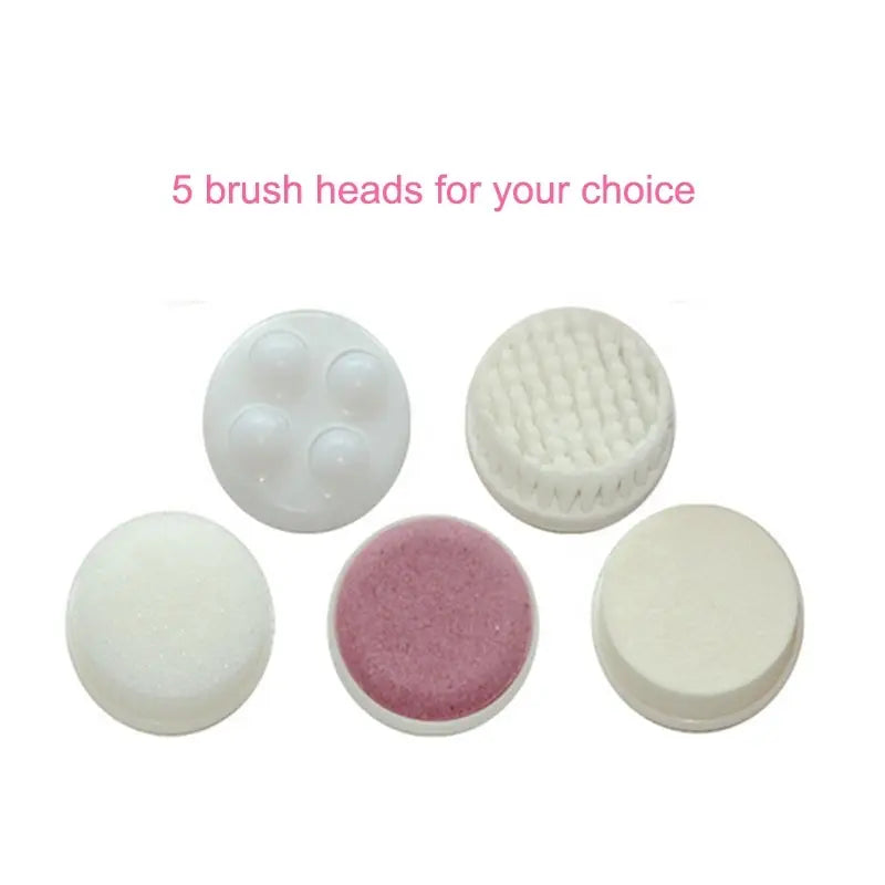 Brosse Nettoyante Faciale Électrique 5 en 1 - Spa Visage Points Noirs