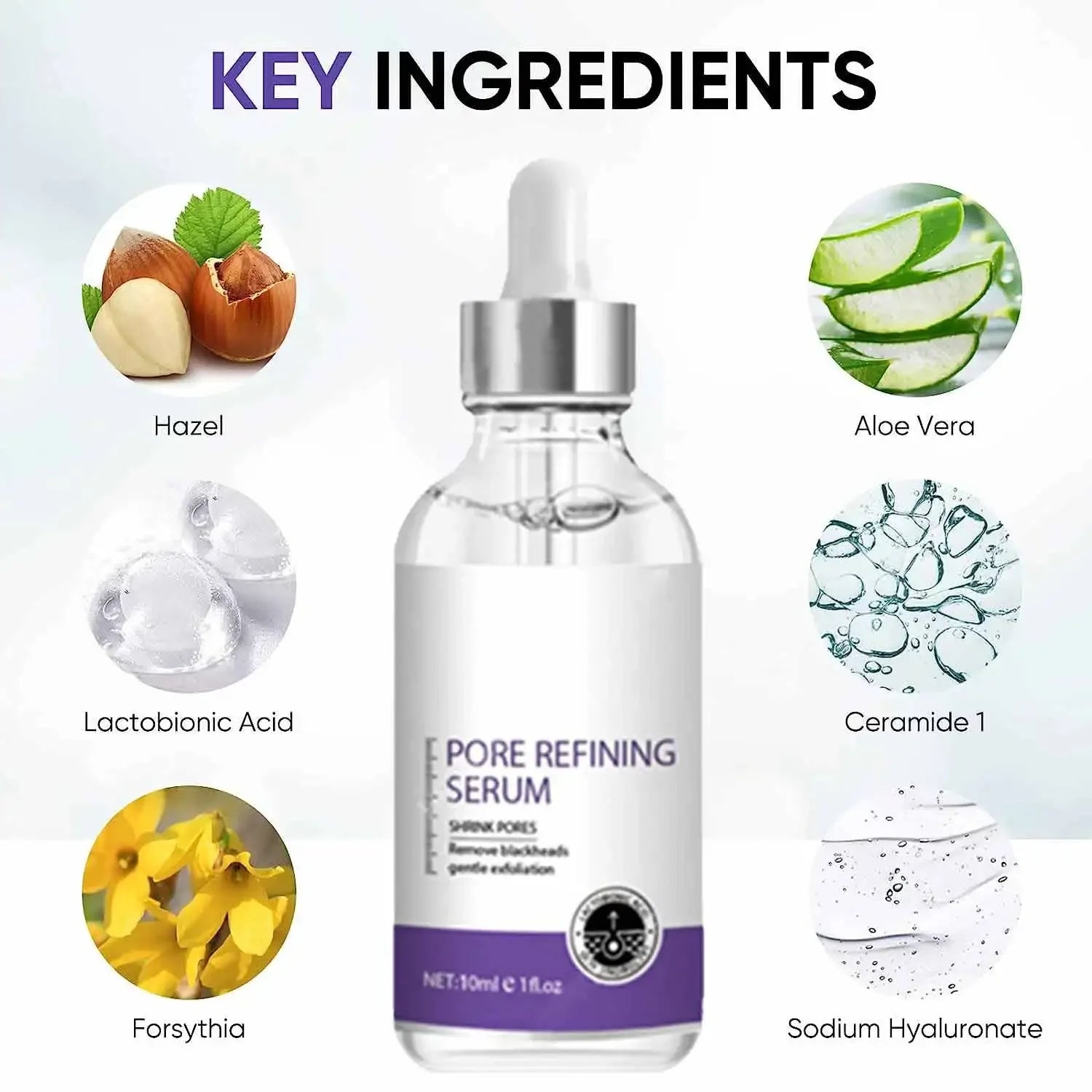 Sérum Anti-Pores Visage - Resserre Pores Raffermit Peau Essence Beauté