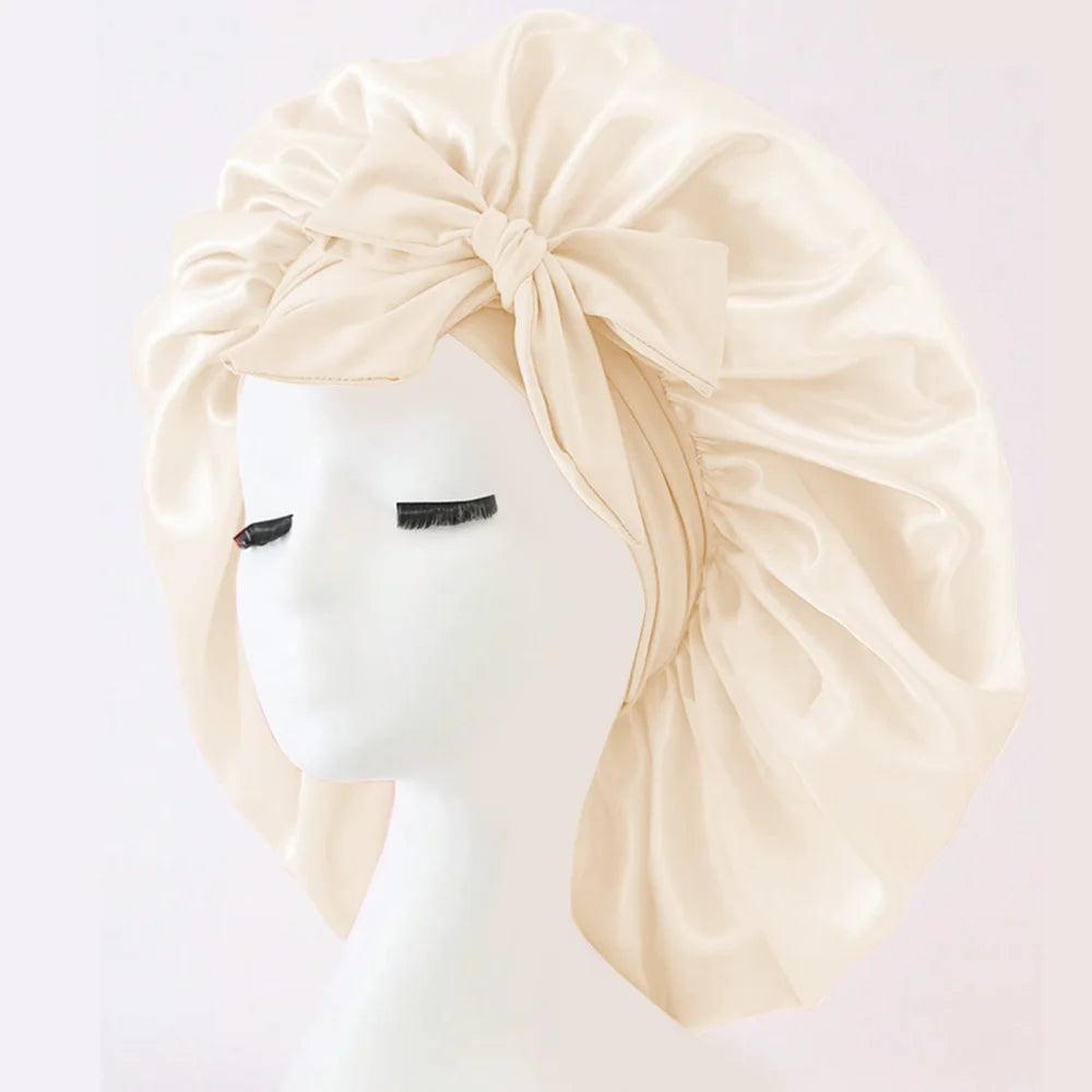 Bonnet Satin Nuit Cheveux - Protection Sommeil Ajustable Femme Homme