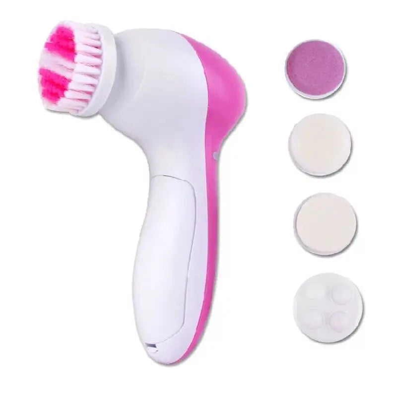 Brosse Nettoyante Faciale Électrique 5 en 1 - Spa Visage Points Noirs