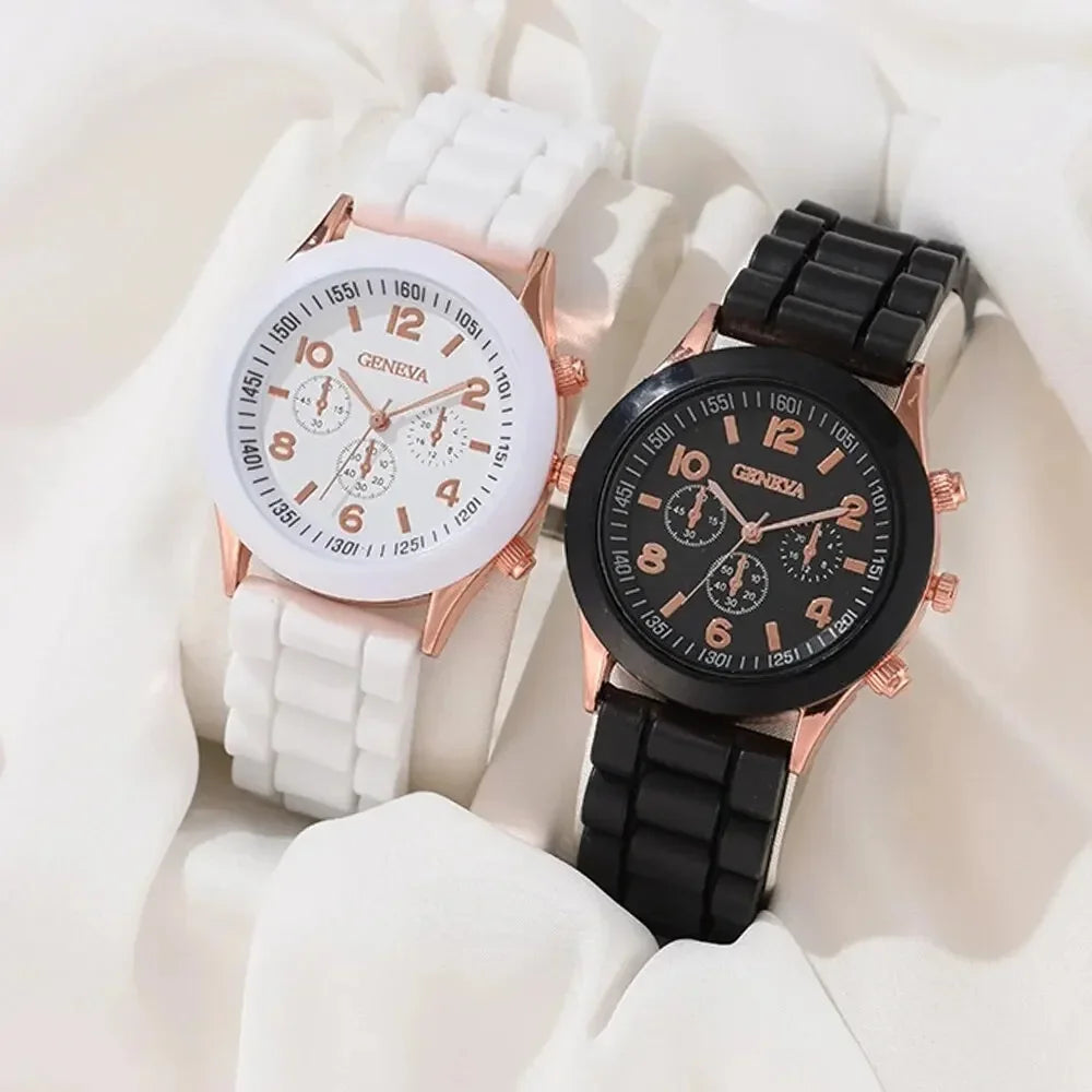 Set 2 Montres Couple Luxe - Homme Femme Élégantes Quartz Cadeau Saint-Valentin