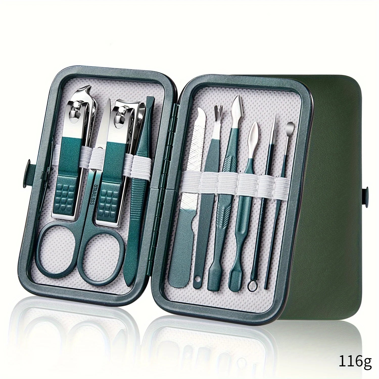 Kit Manucure Pédicure Professionnel 7-18 Pièces - Acier Inoxydable avec Étui Voyage