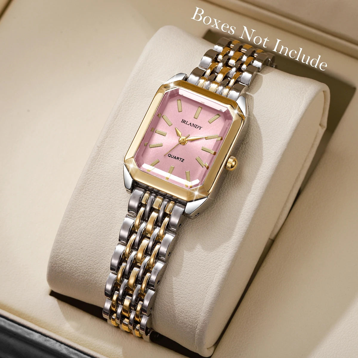 Montre Femme Rectangulaire Acier - Élégante Quartz Bracelet Métal Cadeau