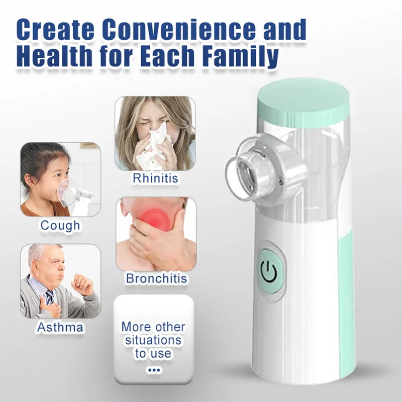 Nébuliseur Médical Portable Silencieux - Inhalateur Asthme Enfants Adultes