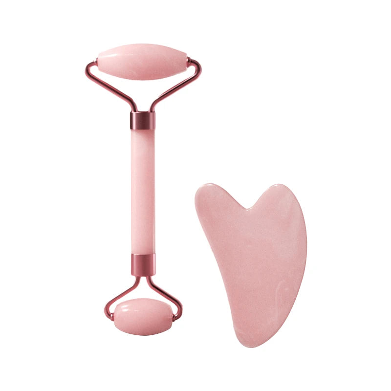 Roller Facial Résine Massage - Visage Cou Yeux Gua Sha Beauté