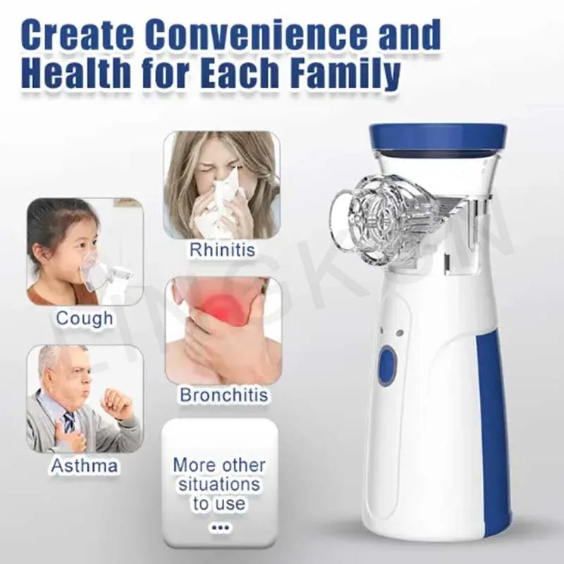 Nébuliseur Médical Portable Silencieux - Inhalateur Asthme Enfants Adultes