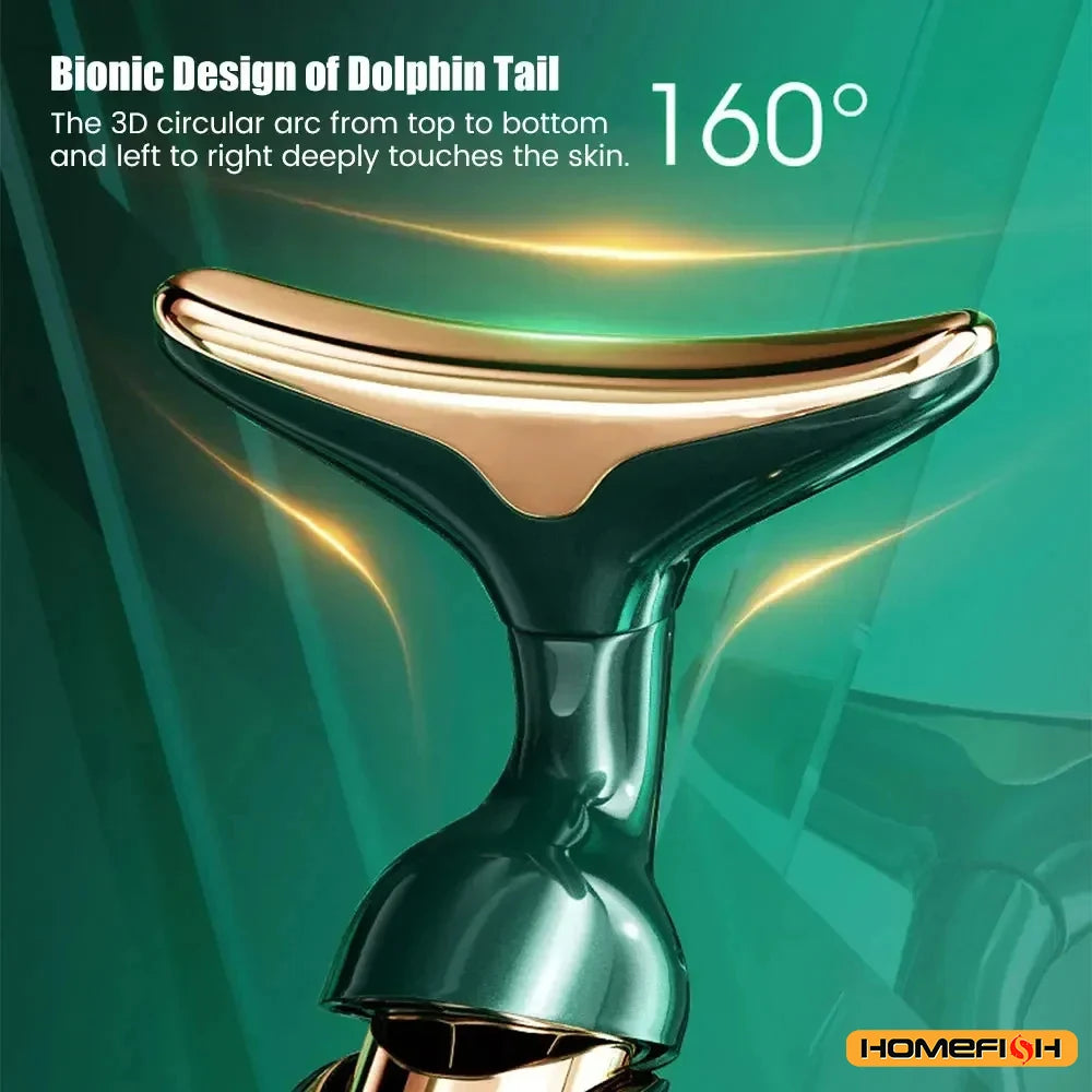 Appareil Lifting Facial 3 en 1 EMS - Anti-Rides Raffermissant Visage Cou Yeux