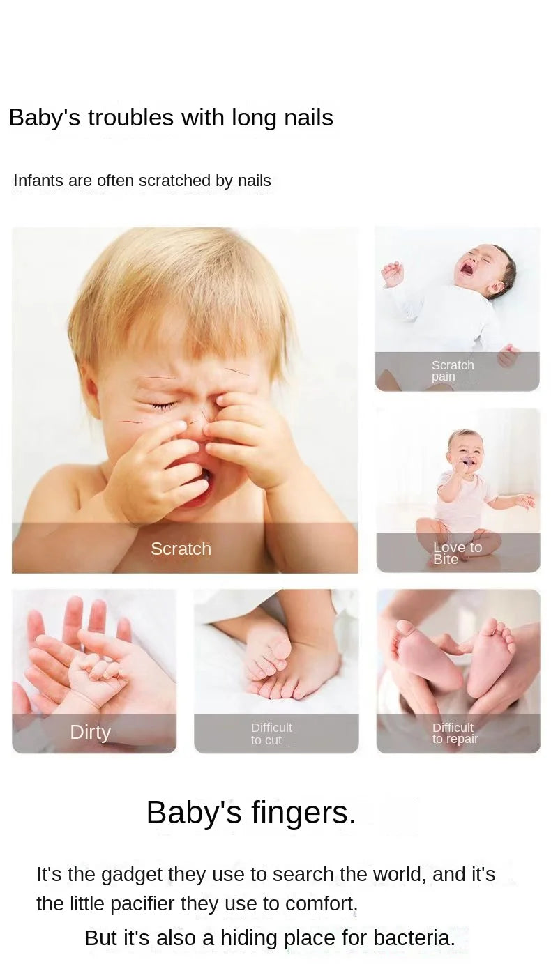 Coupe-Ongles Électrique pour Bébé - Kit Manucure Sécurisé Nouveau-né