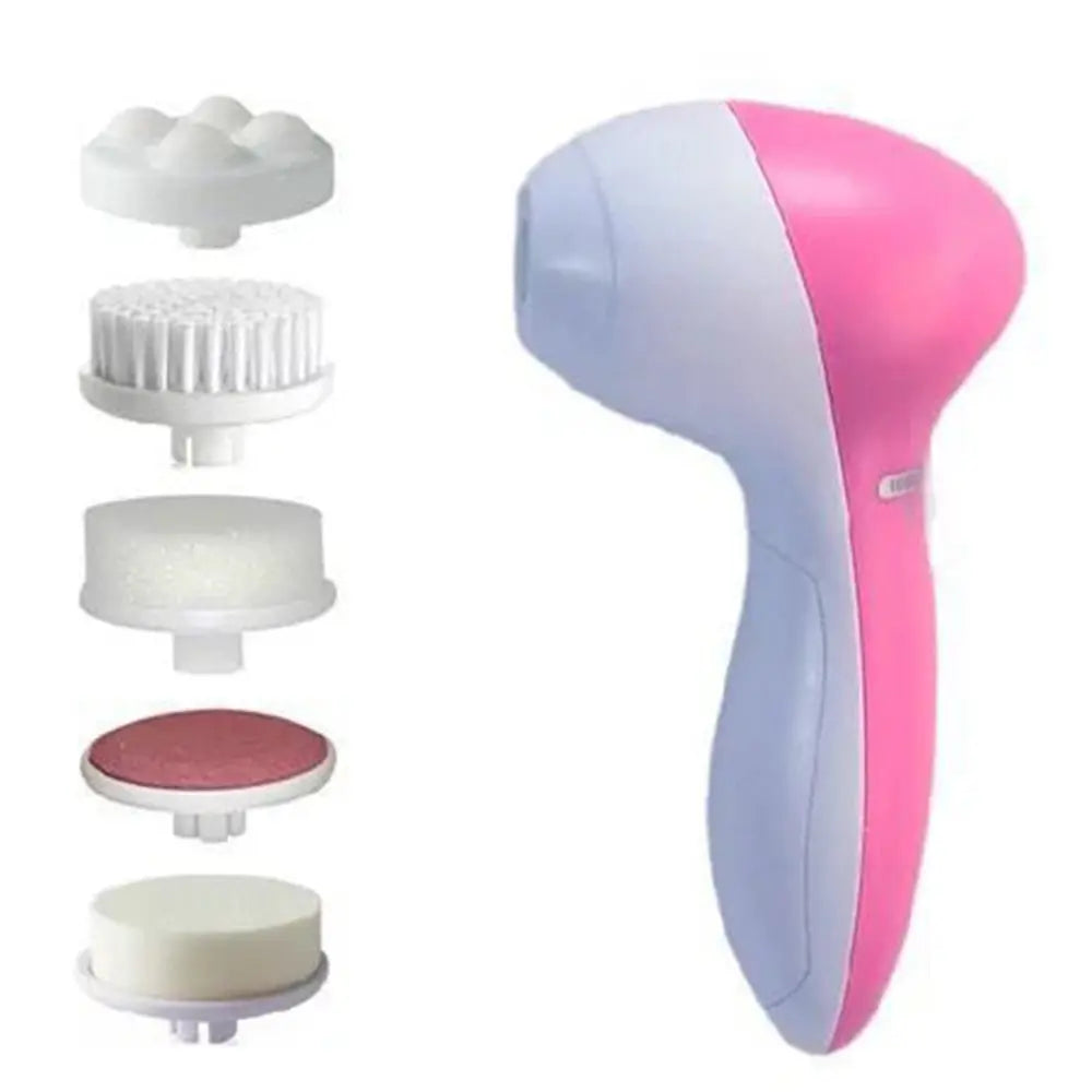 Brosse Nettoyante Faciale Électrique 5 en 1 - Spa Visage Points Noirs