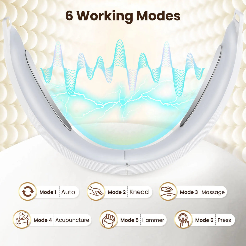 Appareil Lifting Facial Électrique EMS - 6 Modes Anti-Âge Double Menton