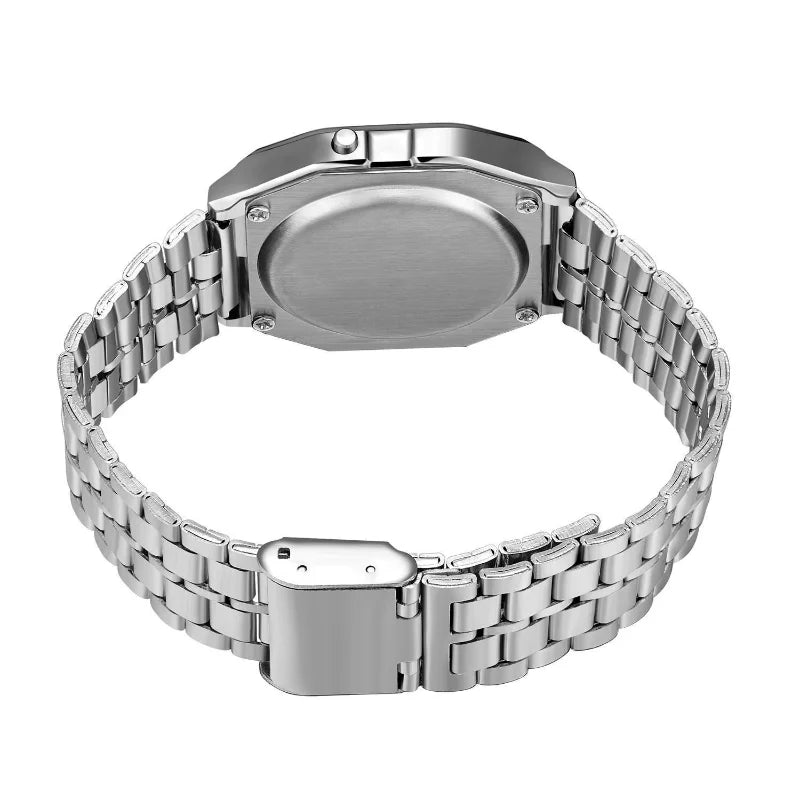 Montre F91W Digital LED Acier - Unisexe Multifonction Sport Business Rétro