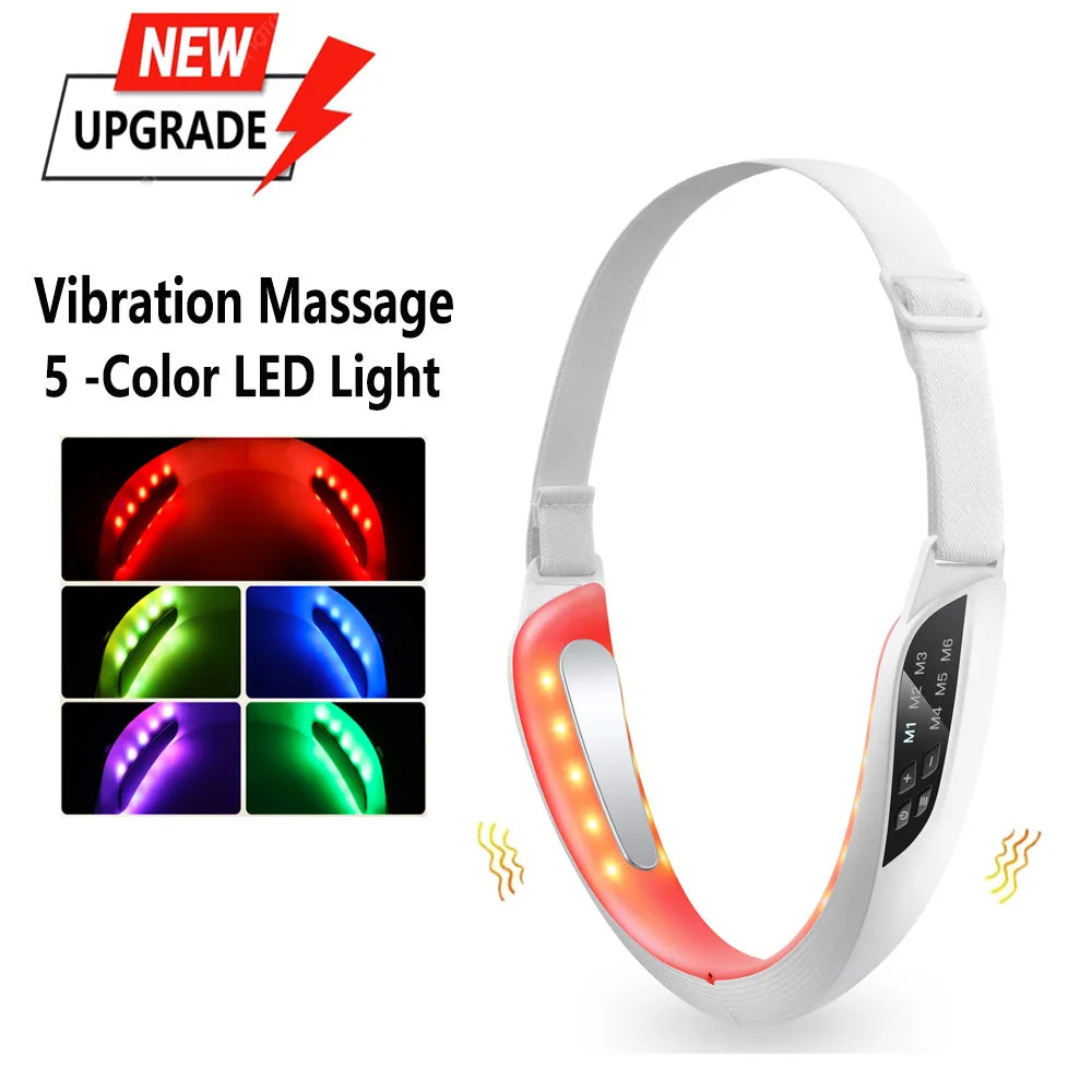 Appareil Lifting Facial Électrique EMS - 6 Modes Anti-Âge Double Menton