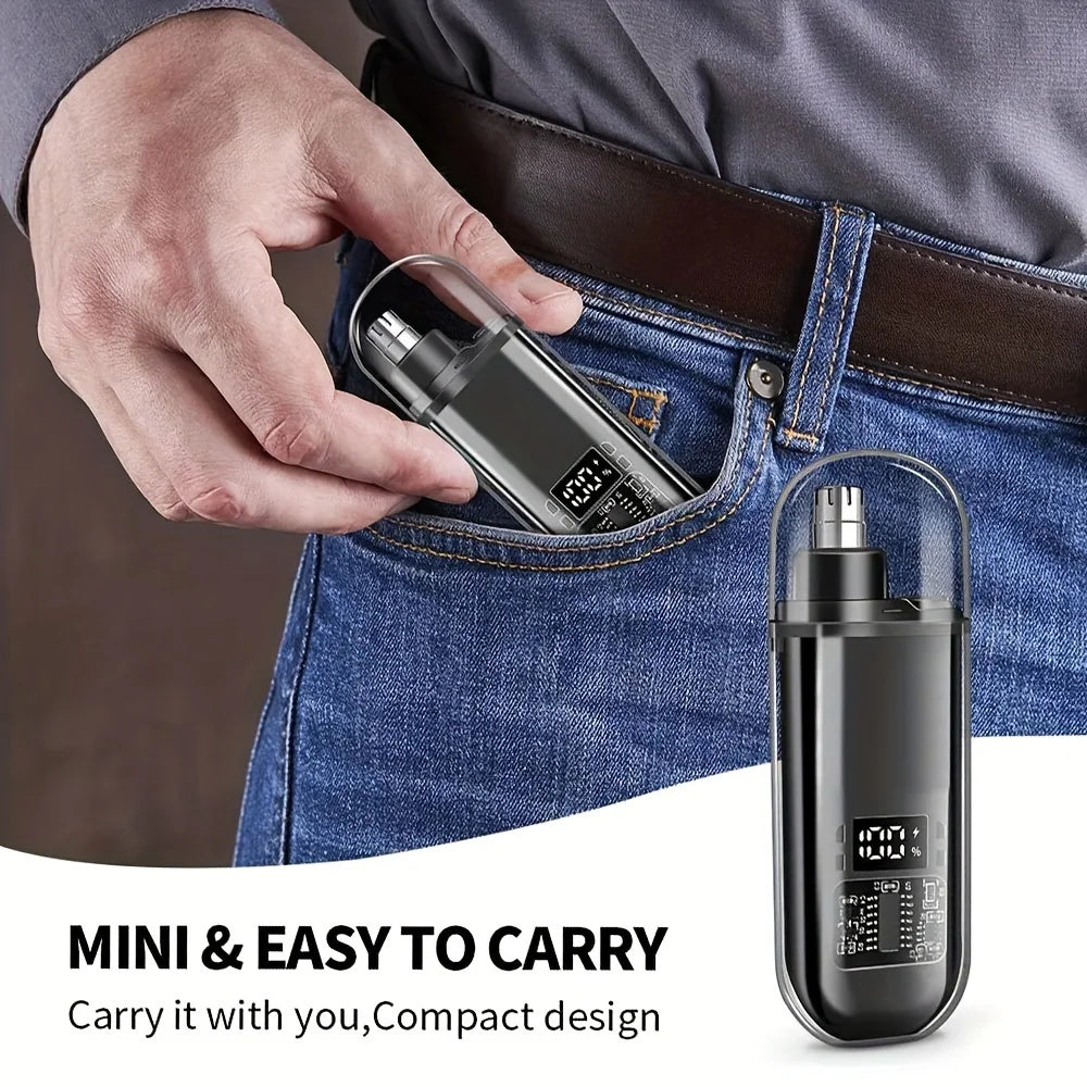 Tondeuse Nez Oreilles Électrique USB - Rechargeable Portable Homme Compact