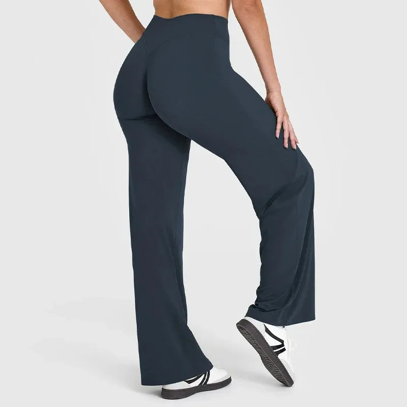 Pantalon Yoga Femme STOUREG Butter Fabric - Legging Sport Taille Moyenne Ultra Doux Jambe Droite