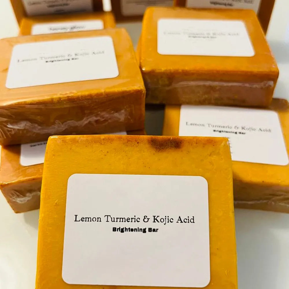 Savon Curcuma Citron Acide Kojic 100g - Éclaircissant Visage Corps