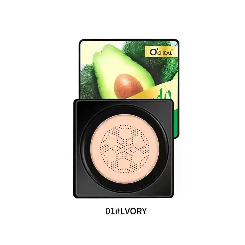 BB Cream Cushion Tête Champignon - Fond de Teint Correcteur Hydratant Compact