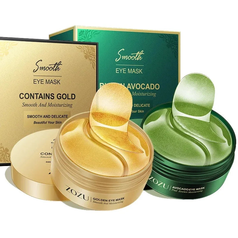 Patchs Yeux Avocat Or 60/120 Pièces - Anti-Cernes Hydratant Anti-Rides