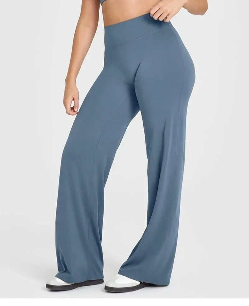 Pantalon Yoga Femme STOUREG Butter Fabric - Legging Sport Taille Moyenne Ultra Doux Jambe Droite