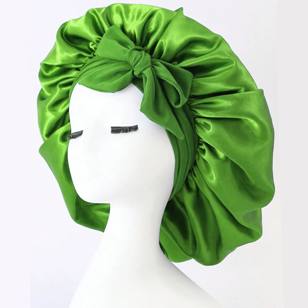 Bonnet Satin Nuit Cheveux - Protection Sommeil Ajustable Femme Homme