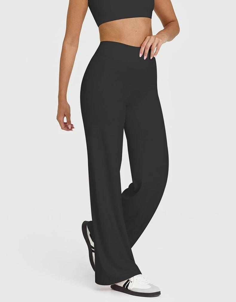 Pantalon Yoga Femme STOUREG Butter Fabric - Legging Sport Taille Moyenne Ultra Doux Jambe Droite